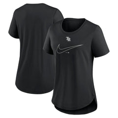 MLB Tampa Bay Rays Nike Women's Big Swoosh Tri-Blend Scoop Neck T-Shirt