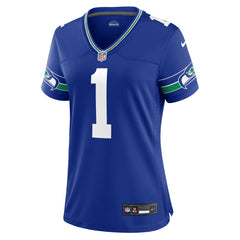 Warren Moon  Women's Throwback Retired Player Game Jersey - Seattle Seahawks