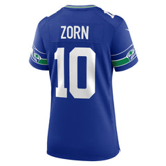Jim Zorn  Women's Throwback Retired Player Game Jersey - Seattle Seahawks