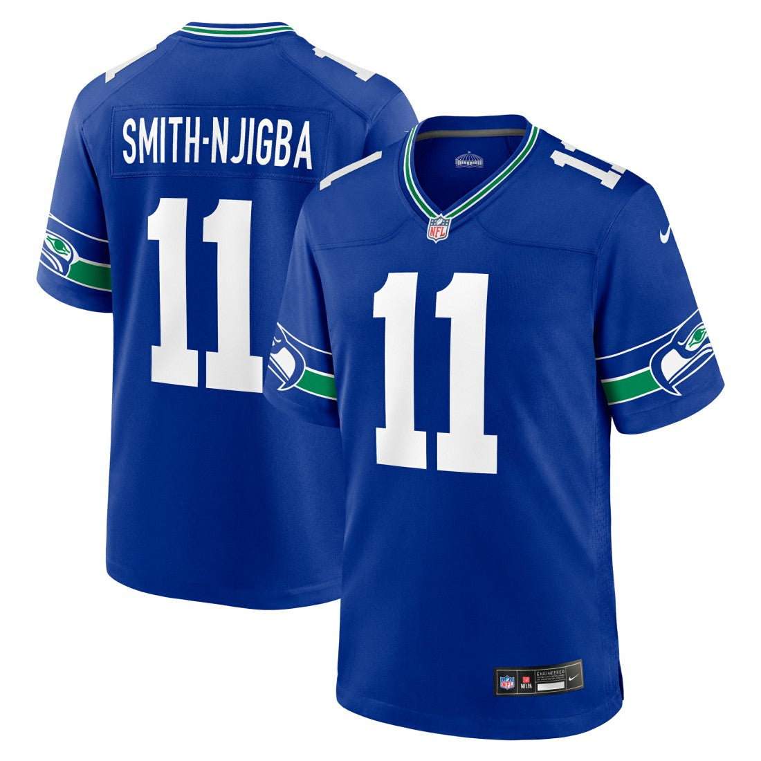 Jaxon Smith-Njigba  Throwback Player Game Jersey - Seattle Seahawks
