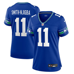 Jaxon Smith-Njigba  Women's Throwback Player Game Jersey - Seattle Seahawks