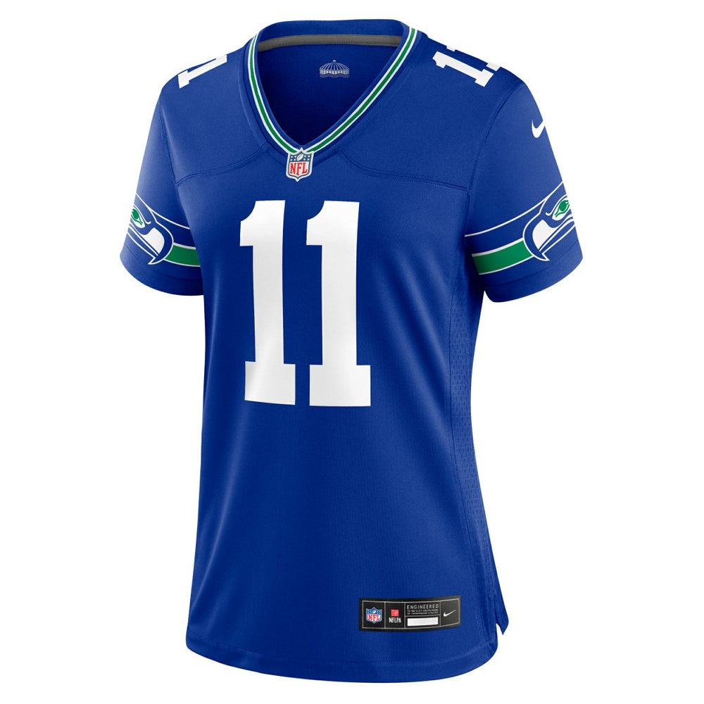 Jaxon Smith-Njigba  Women's Throwback Player Game Jersey - Seattle Seahawks