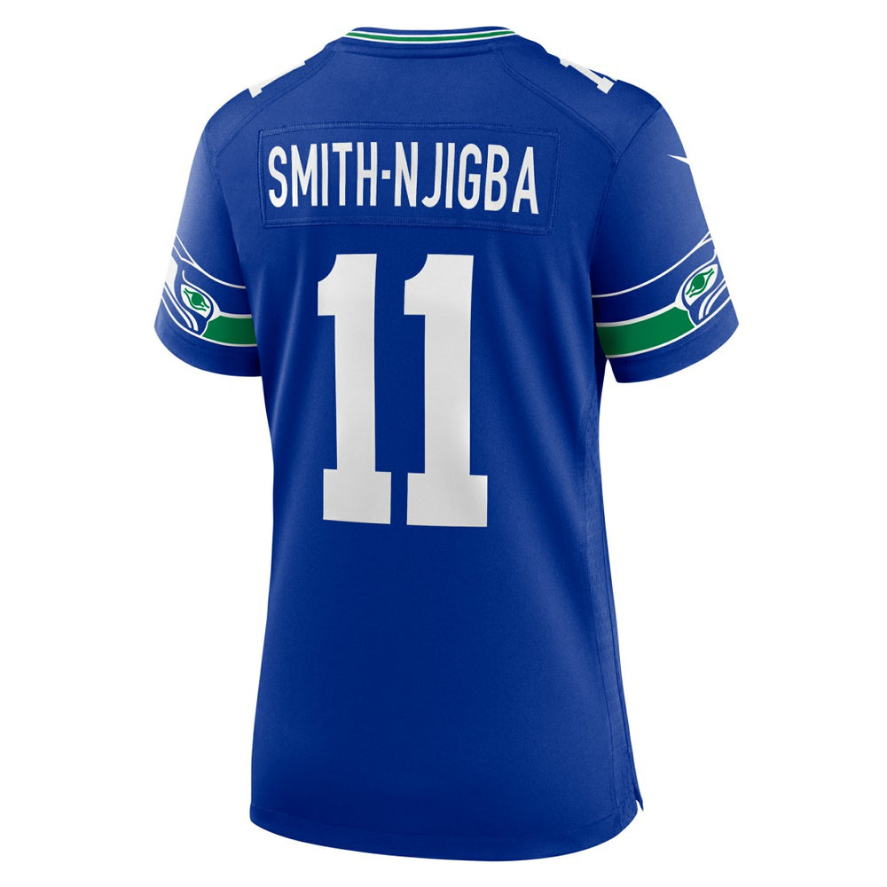 Jaxon Smith-Njigba  Women's Throwback Player Game Jersey - Seattle Seahawks