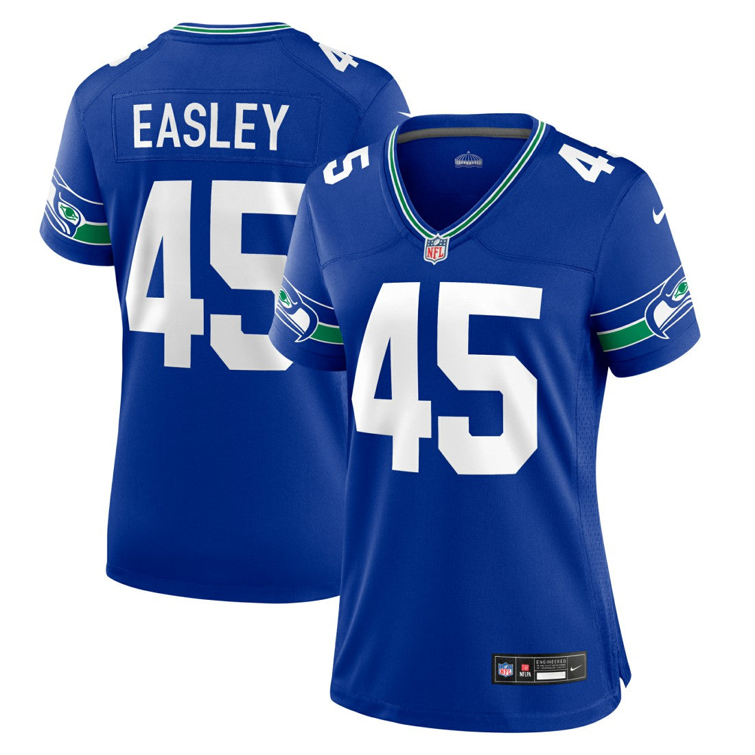 Kenny Easley  Women's Throwback Retired Player Game Jersey - Seattle Seahawks