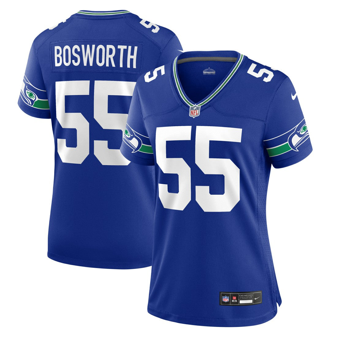 Brian Bosworth  Women's Throwback Retired Player Game Jersey - Seattle Seahawks