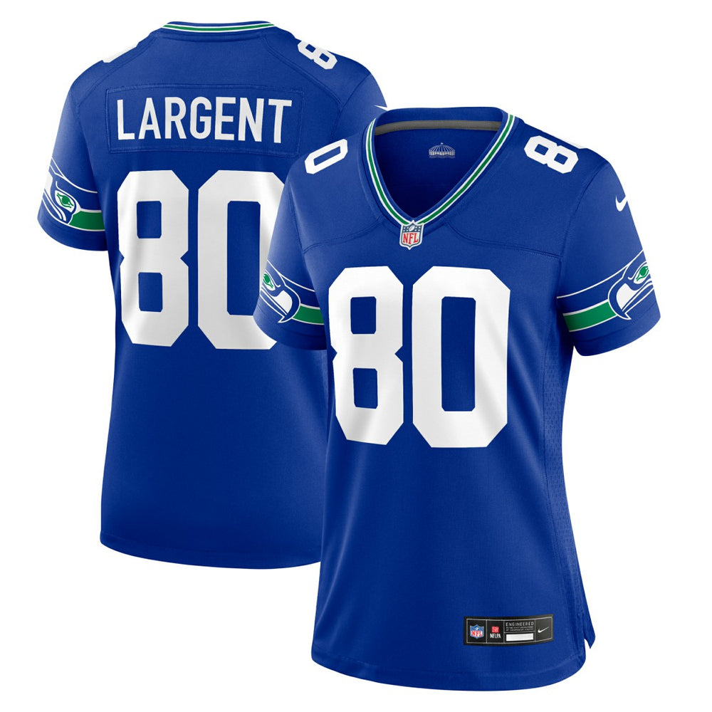 Steve Largent  Women's Throwback Retired Player Game Jersey - Seattle Seahawks