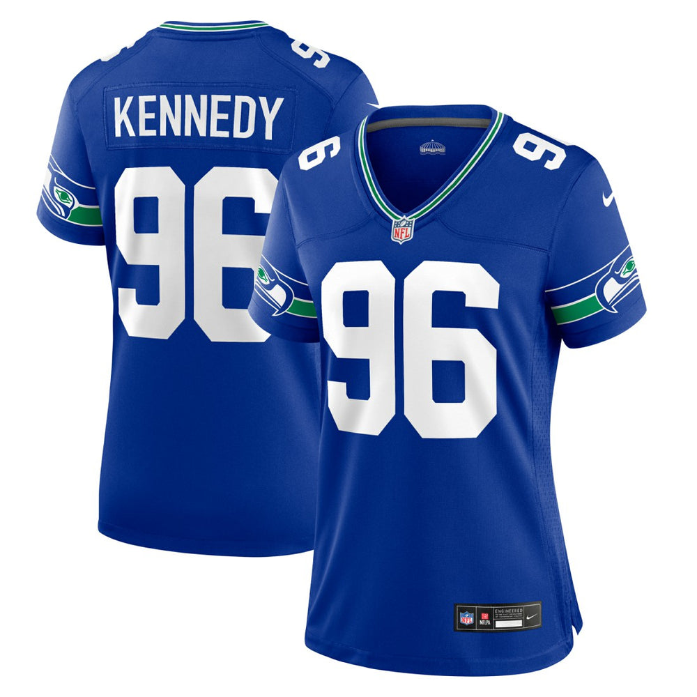 Cortez Kennedy  Women's Throwback Player Game Jersey - Seattle Seahawks