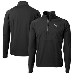 Cutter & Buck Adapt Eco Knit Hybrid Recycled Quarter-Zip Pullover Jacket - Philadelphia Eagles