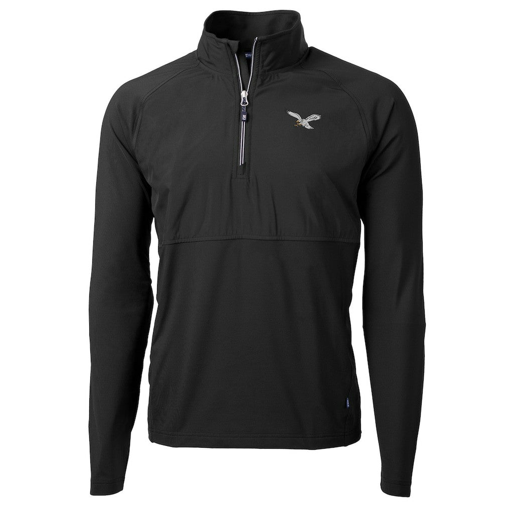 Cutter & Buck Adapt Eco Knit Hybrid Recycled Quarter-Zip Pullover Jacket - Philadelphia Eagles
