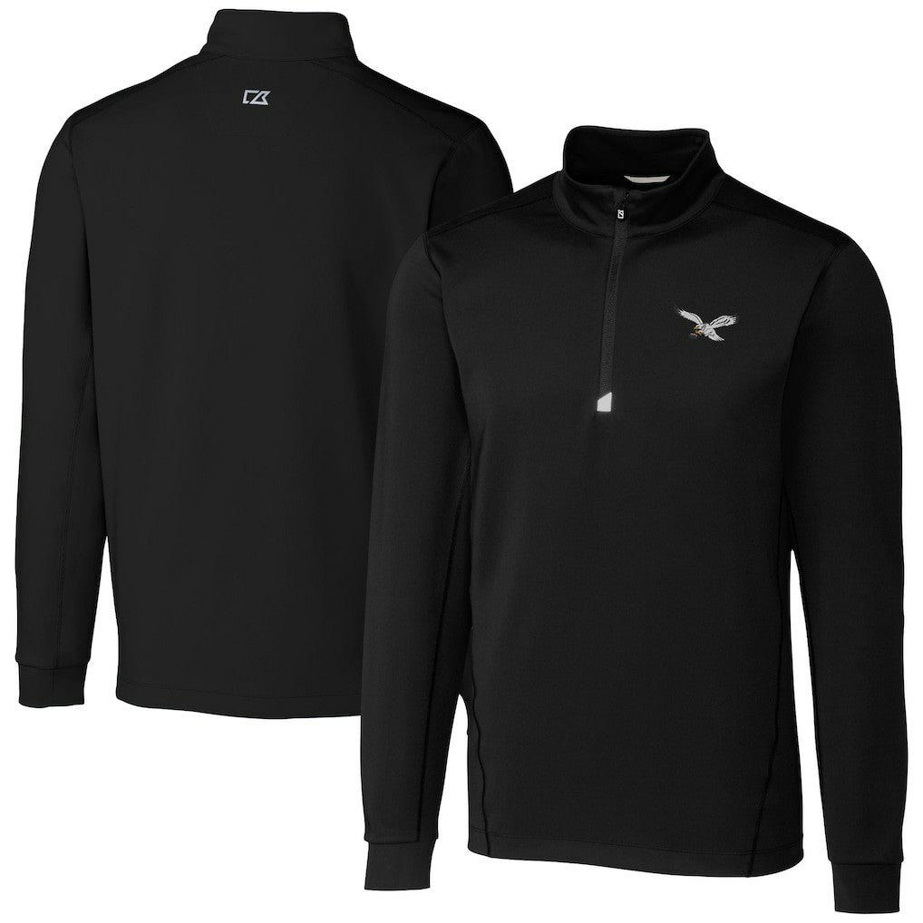 Cutter & Buck Traverse Stretch Quarter-Zip Pullover - Philadelphia Eagles