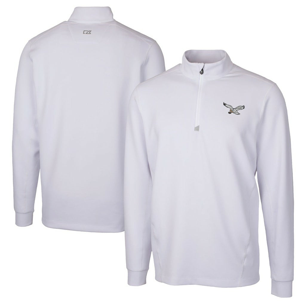 Cutter & Buck Traverse Stretch Quarter-Zip Pullover - Philadelphia Eagles