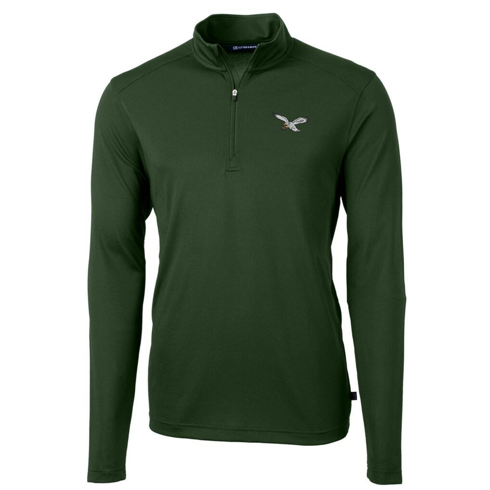 Cutter & Buck Virtue Eco Pique Recycled Quarter-Zip Pullover - Philadelphia Eagles