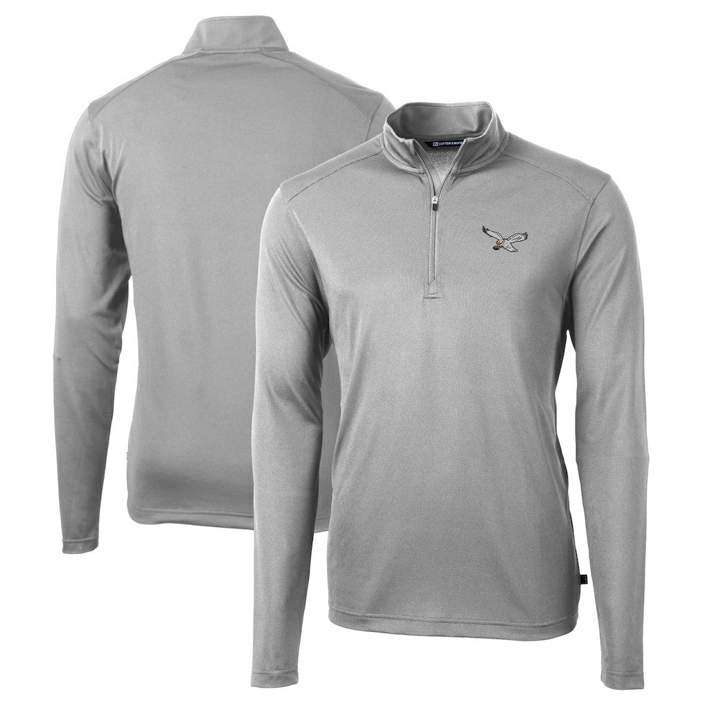 Cutter & Buck Virtue Eco Pique Recycled Quarter-Zip Pullover - Philadelphia Eagles