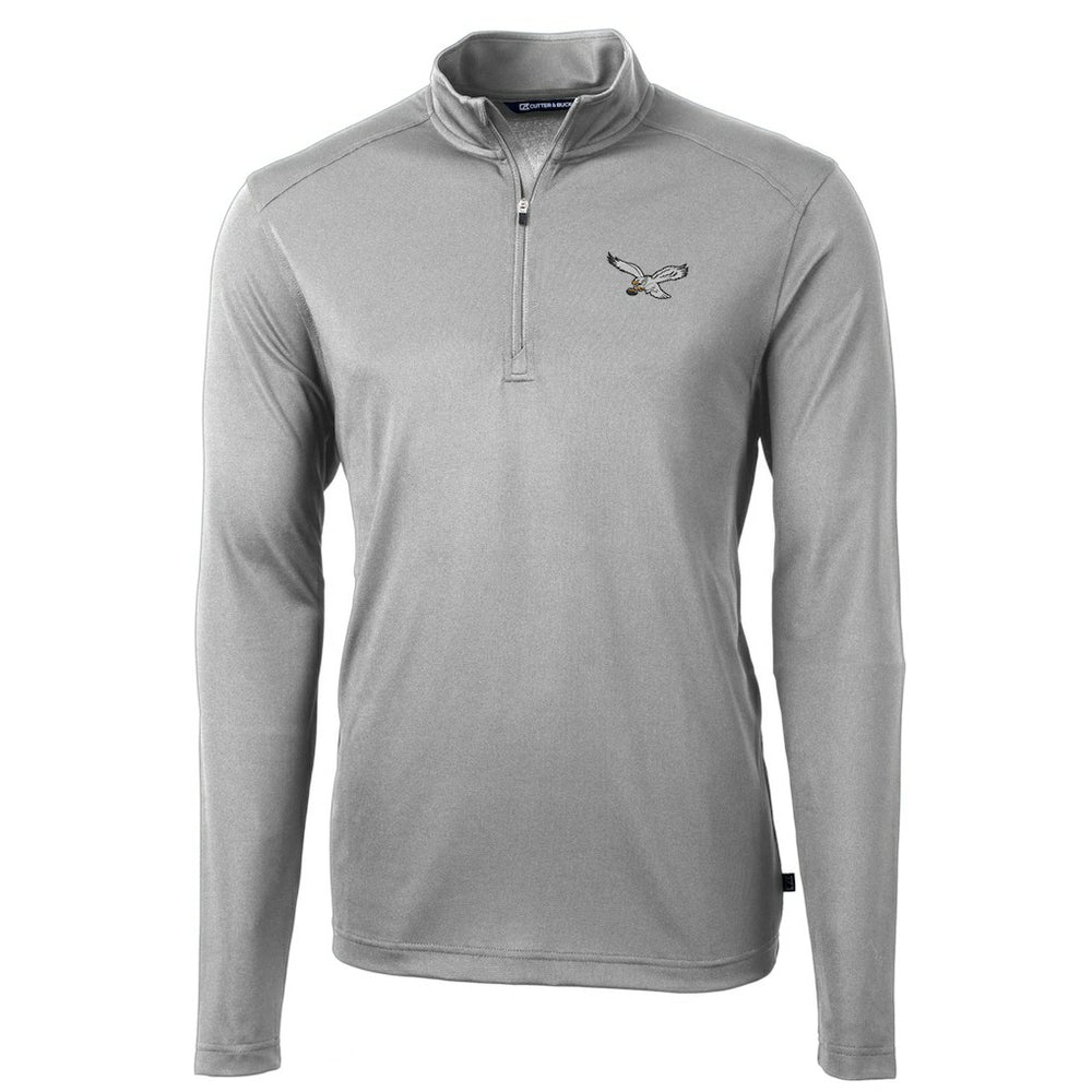 Cutter & Buck Virtue Eco Pique Recycled Quarter-Zip Pullover - Philadelphia Eagles