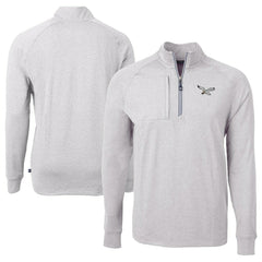 Cutter & Buck Adapt Eco Knit Heathered Recycled Quarter-Zip Pullover - Philadelphia Eagles