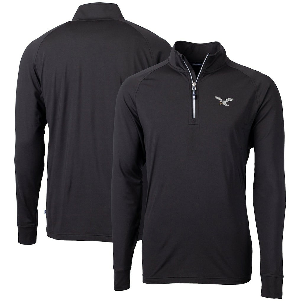 Cutter & Buck Eco Knit Stretch Recycled Quarter-Zip Pullover - Philadelphia Eagles