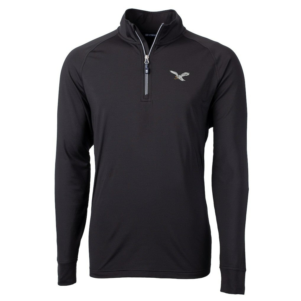 Cutter & Buck Eco Knit Stretch Recycled Quarter-Zip Pullover - Philadelphia Eagles