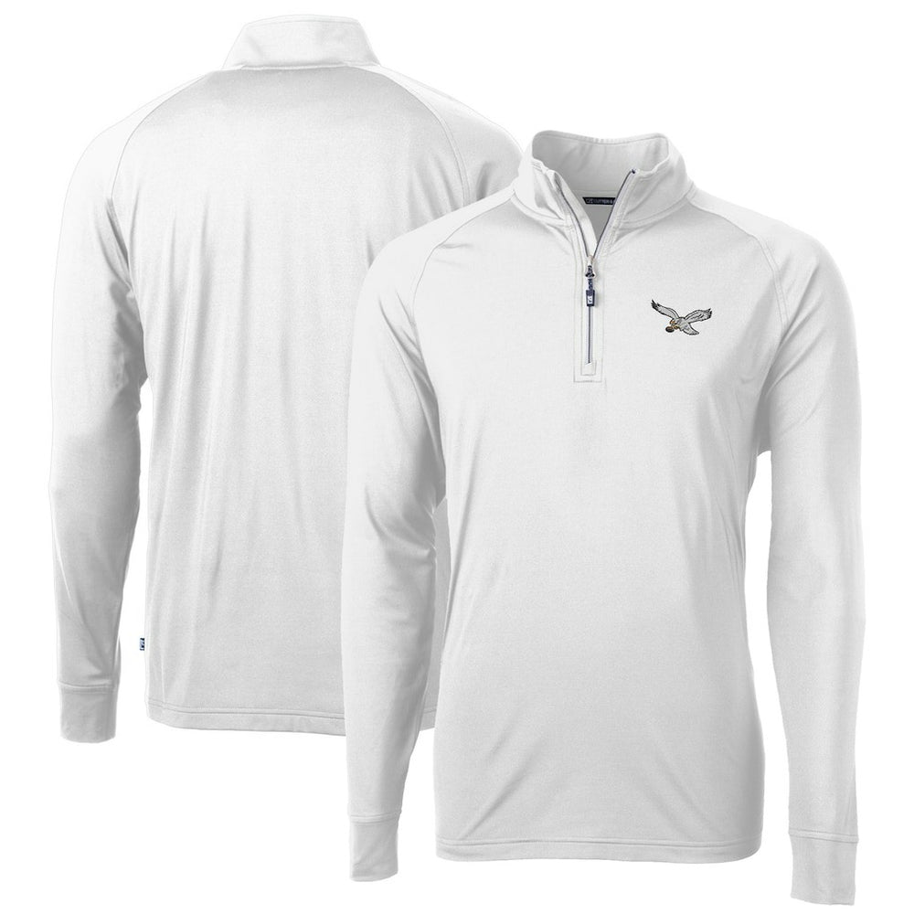 Cutter & Buck Eco Knit Stretch Recycled Quarter-Zip Pullover - Philadelphia Eagles