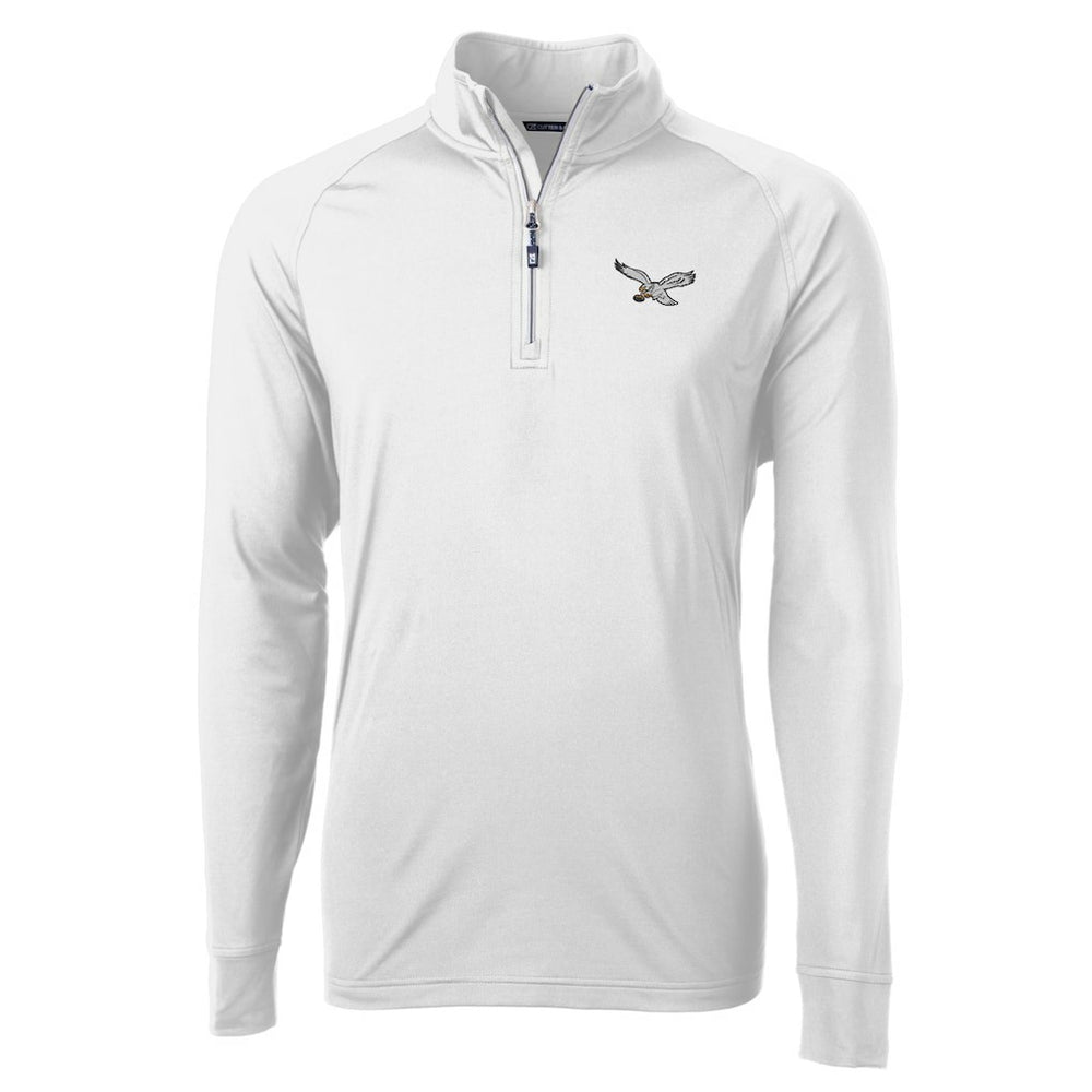 Cutter & Buck Eco Knit Stretch Recycled Quarter-Zip Pullover - Philadelphia Eagles