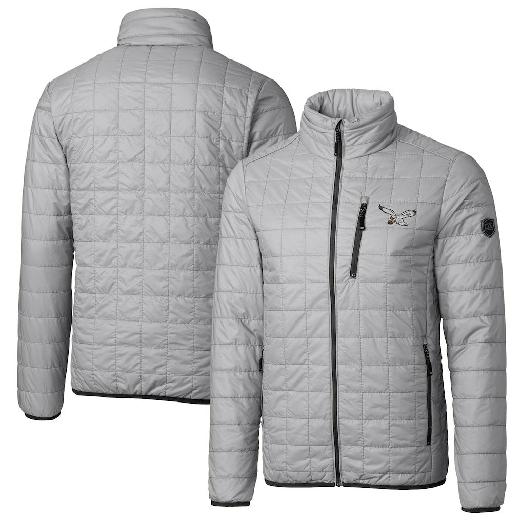 Cutter & Buck Rainier PrimaLoft Eco Insulated Full-Zip Puffer Jacket - Philadelphia Eagles