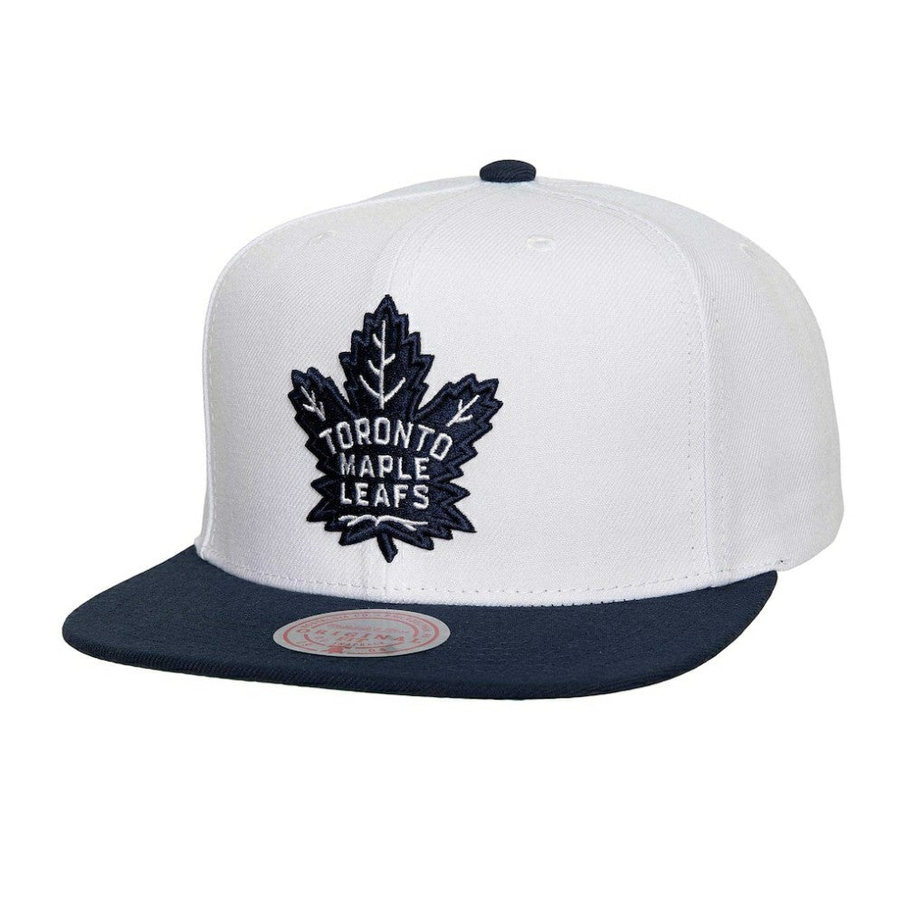 NHL White Toronto Maple Leafs Mitchell & Ness Core Team Ground 2.0 Snapback Hat