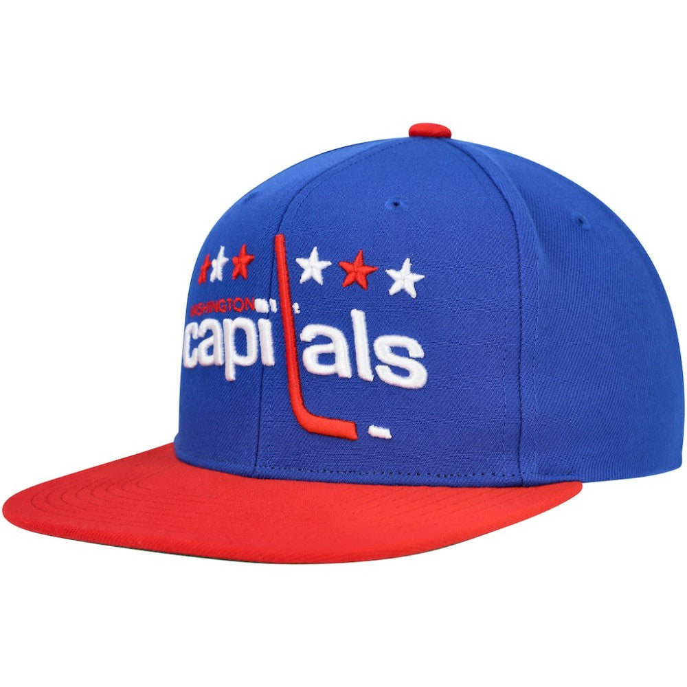 NHL Blue Washington Capitals Mitchell & Ness Core Team Ground 2.0 Snapback Hat