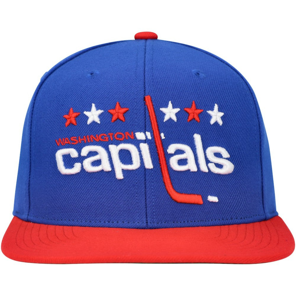 NHL Blue Washington Capitals Mitchell & Ness Core Team Ground 2.0 Snapback Hat