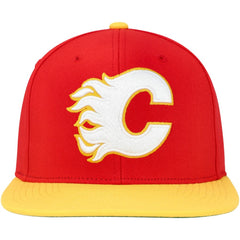 NHL Red Calgary Flames Mitchell & Ness Core Team Ground 2.0 Snapback Hat