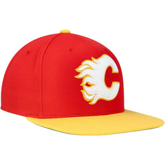 NHL Red Calgary Flames Mitchell & Ness Core Team Ground 2.0 Snapback Hat