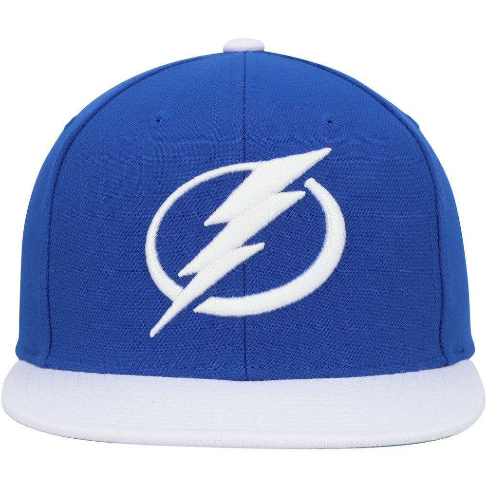 NHL Blue Tampa Bay Lightning Mitchell & Ness Core Team Ground 2.0 Snapback Hat