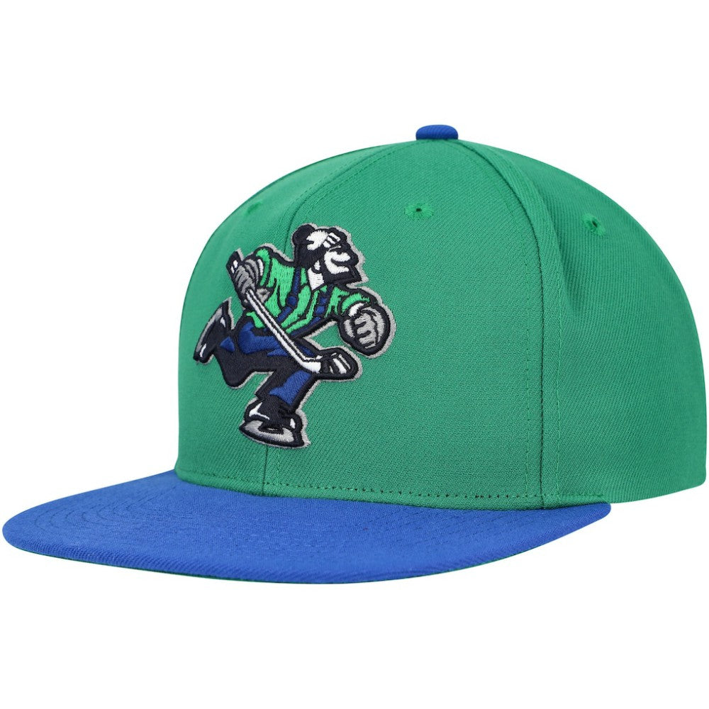 NHL Green Vancouver Canucks Mitchell & Ness Core Team Ground 2.0 Snapback Hat