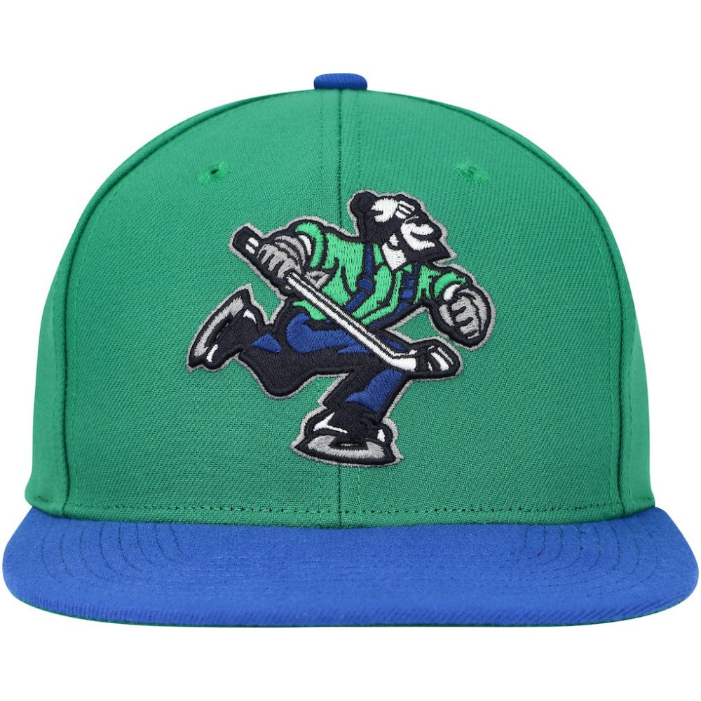 NHL Green Vancouver Canucks Mitchell & Ness Core Team Ground 2.0 Snapback Hat