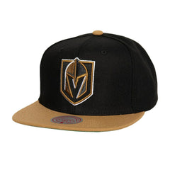 NHL Black Vegas Golden Knights Mitchell & Ness Core Team Ground 2.0 Snapback Hat
