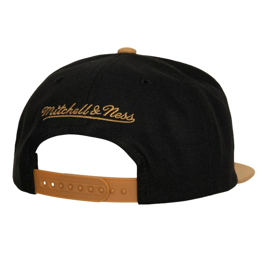 NHL Black Vegas Golden Knights Mitchell & Ness Core Team Ground 2.0 Snapback Hat