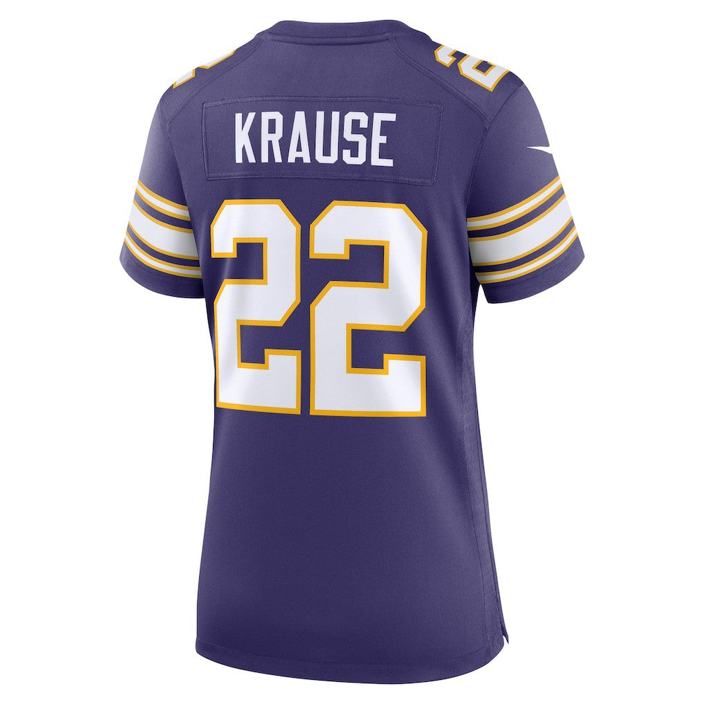 Paul Krause  Women's Classic Retired Player Jersey - Minnesota Vikings