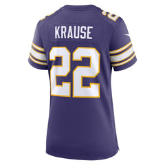 Paul Krause  Women's Classic Retired Player Jersey - Minnesota Vikings