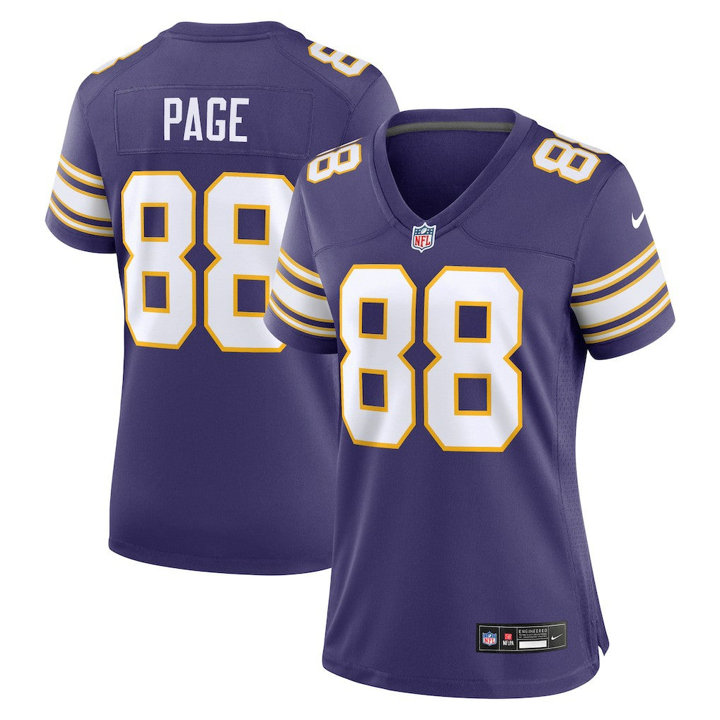 Alan Page  Women's Classic Retired Player Jersey - Minnesota Vikings