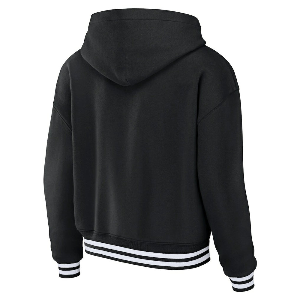 WEAR by Erin Andrews Women's Lace-Up Pullover Hoodie - Miami Dolphins