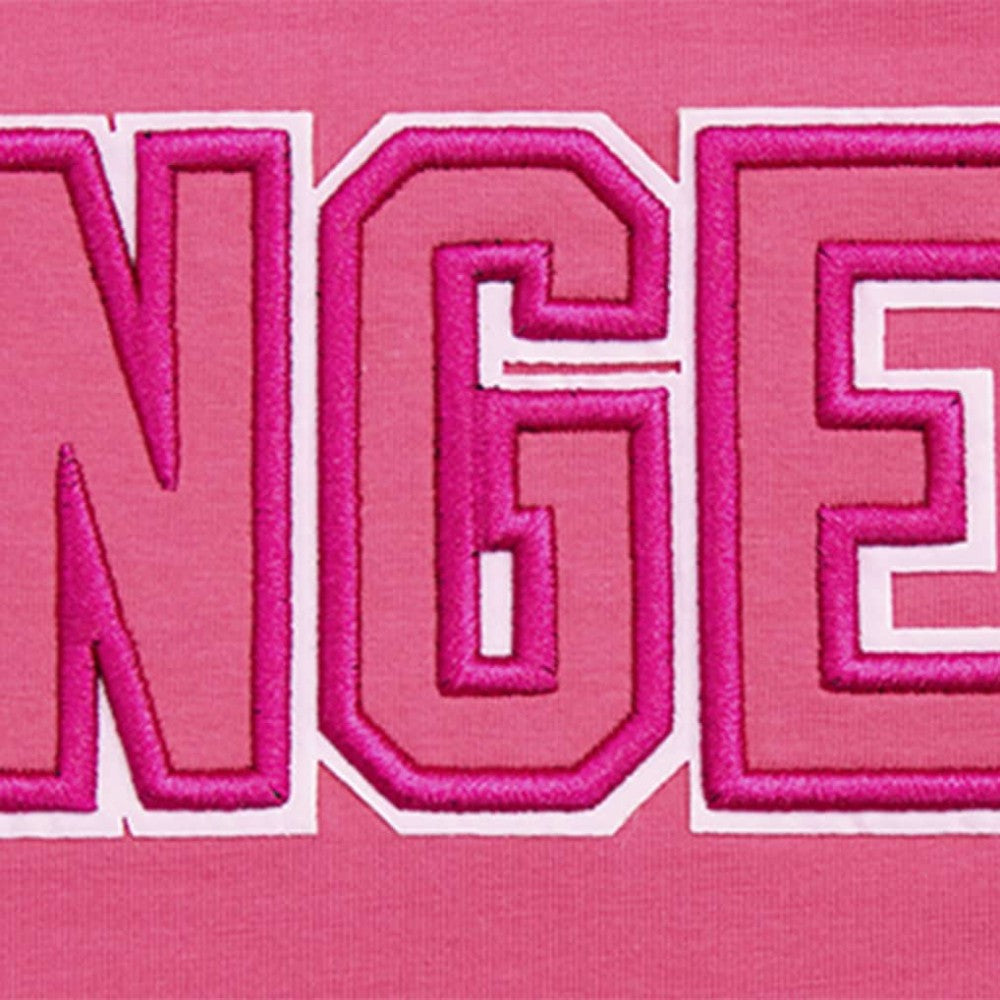 NHL This item will ship within 1 business day. New York Rangers Pro Standard Women's Triple Pink Cropped Boxy T-Shirt