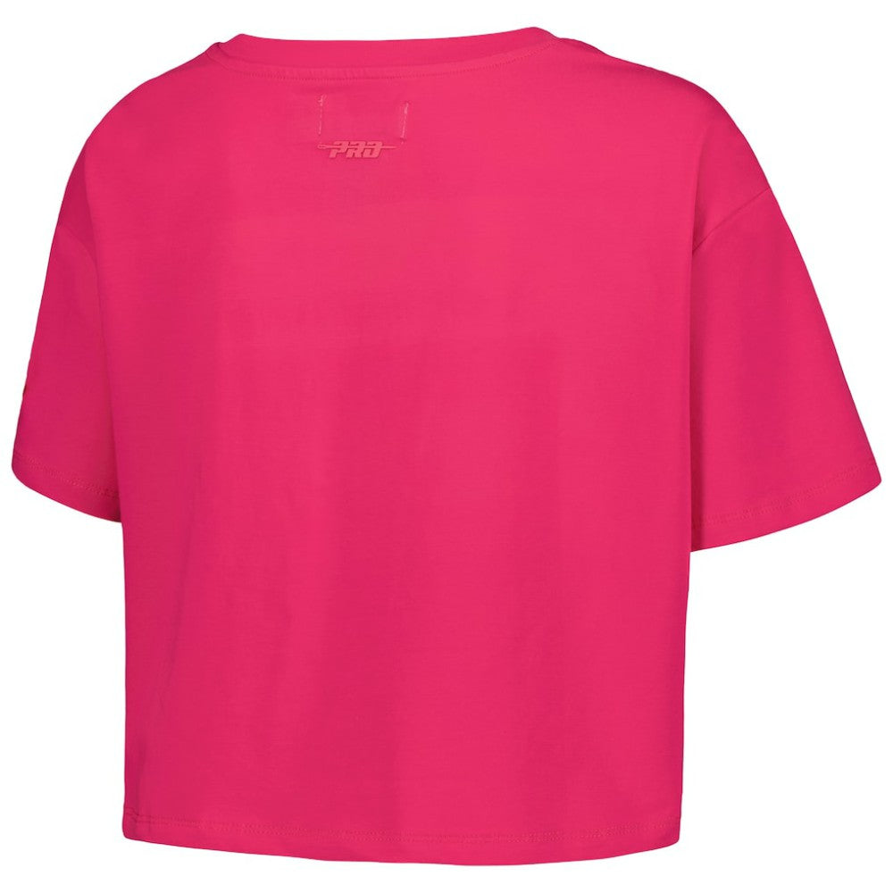 NHL This item will ship within 2 business days. Pittsburgh Penguins Pro Standard Women's Triple Pink Cropped Boxy T-Shirt