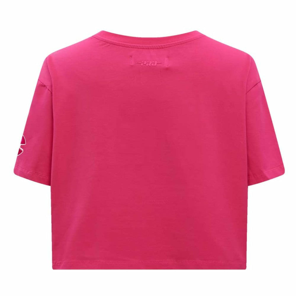 NHL This item will ship within 2 business days. Colorado Avalanche Pro Standard Women's Triple Pink Cropped Boxy T-Shirt