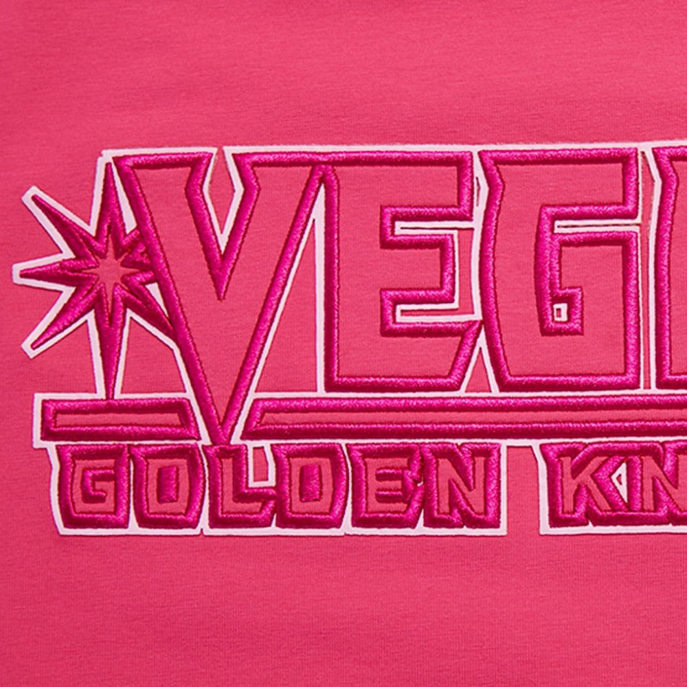 NHL  Vegas Golden Knights Pro Standard Women's Triple Pink Cropped Boxy T-Shirt