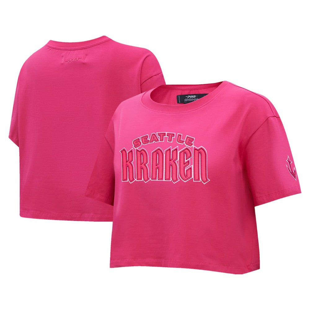 NHL This item will ship within 8 business days. Seattle Kraken Pro Standard Women's Triple Pink Cropped Boxy T-Shirt