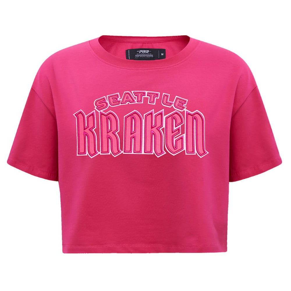 NHL This item will ship within 8 business days. Seattle Kraken Pro Standard Women's Triple Pink Cropped Boxy T-Shirt