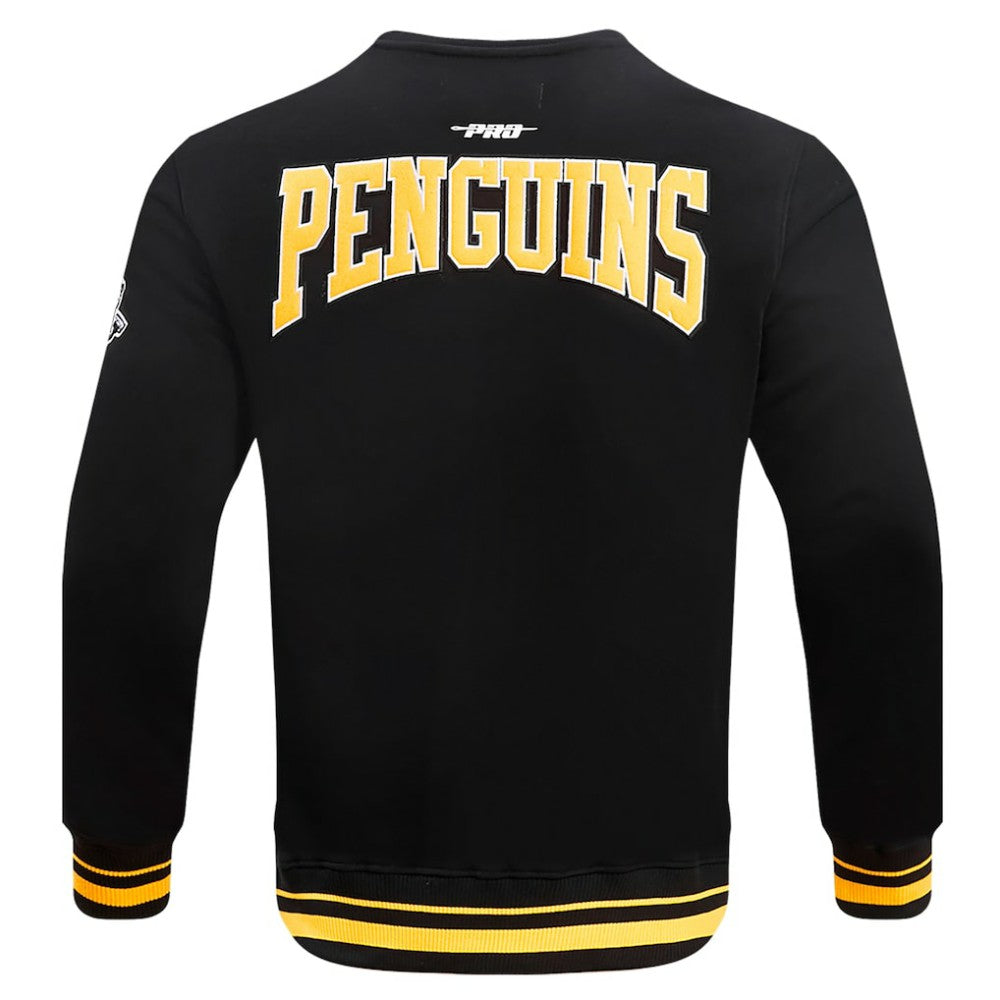 NHL Black Pittsburgh Penguins Pro Standard Crest Emblem Pullover Sweatshirt