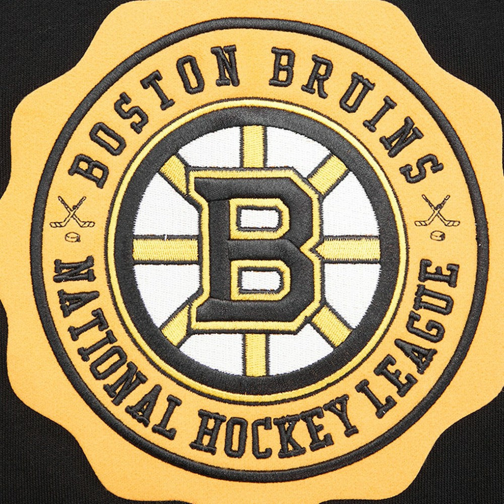 NHL Black Boston Bruins Pro Standard Crest Emblem Pullover Sweatshirt