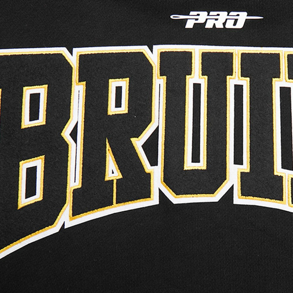 NHL Black Boston Bruins Pro Standard Crest Emblem Pullover Sweatshirt