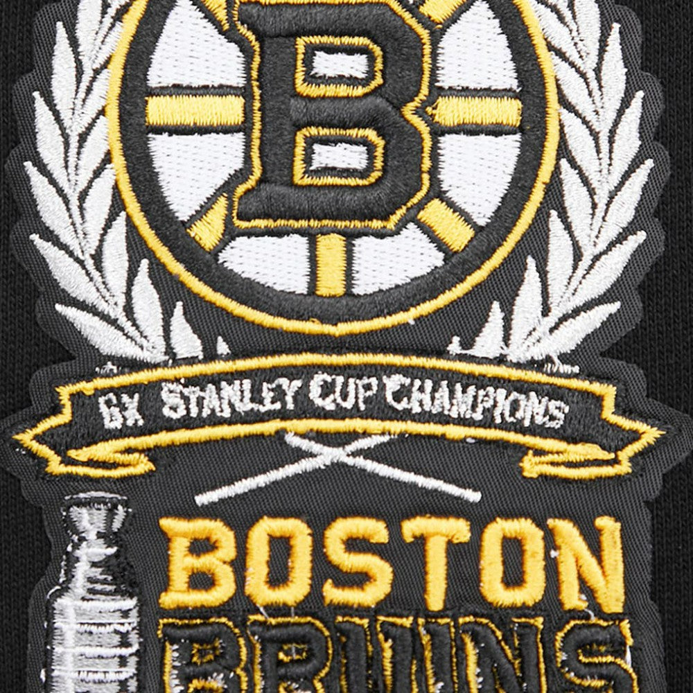 NHL Black Boston Bruins Pro Standard Crest Emblem Pullover Sweatshirt