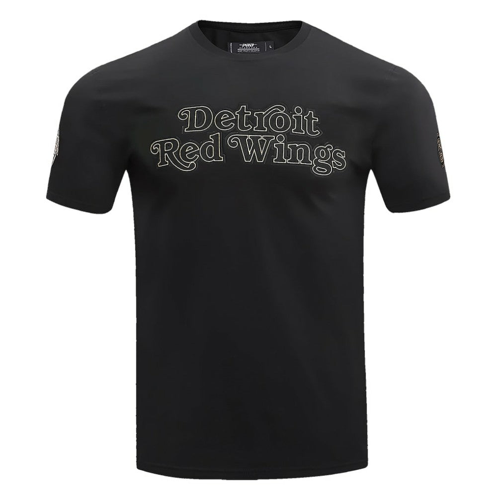 NHL Black Detroit Red Wings Pro Standard Wordmark T-Shirt