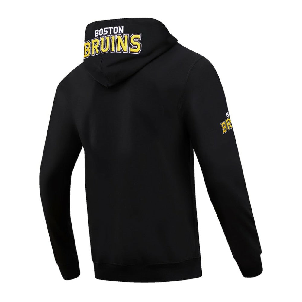 NHL Black Boston Bruins Pro Standard Classic Chenille Full-Zip Hoodie Jacket